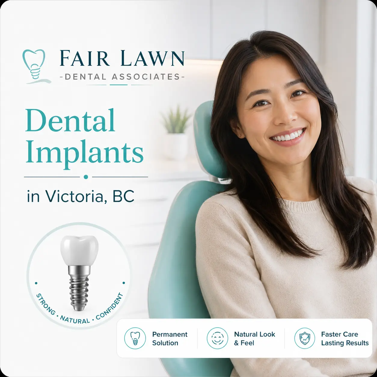 Dental implants in Victoria BC patient smile
