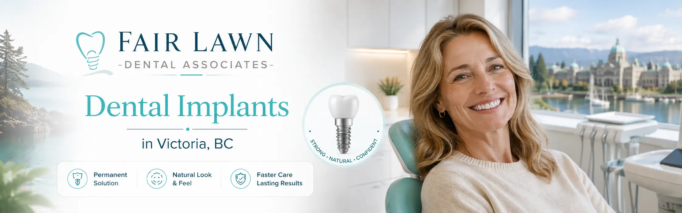 Bright dental clinic setting in Victoria BC